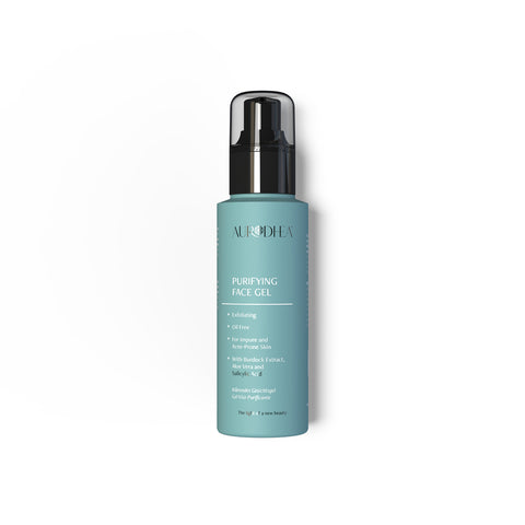 Gel per il viso purificante con acido salicilico per pelle impura e con chogan di acne