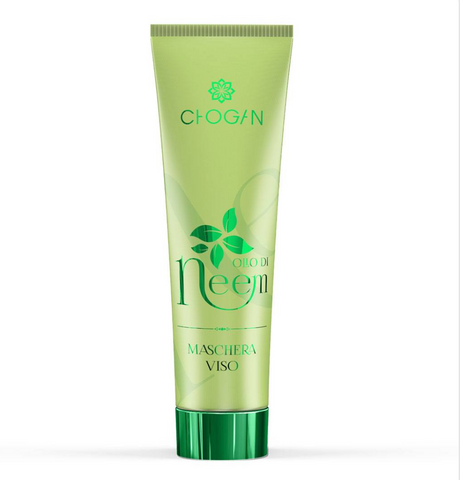 Dermopurificier maschera per il viso con argilla verde e neem- 50 ml di olio chogan